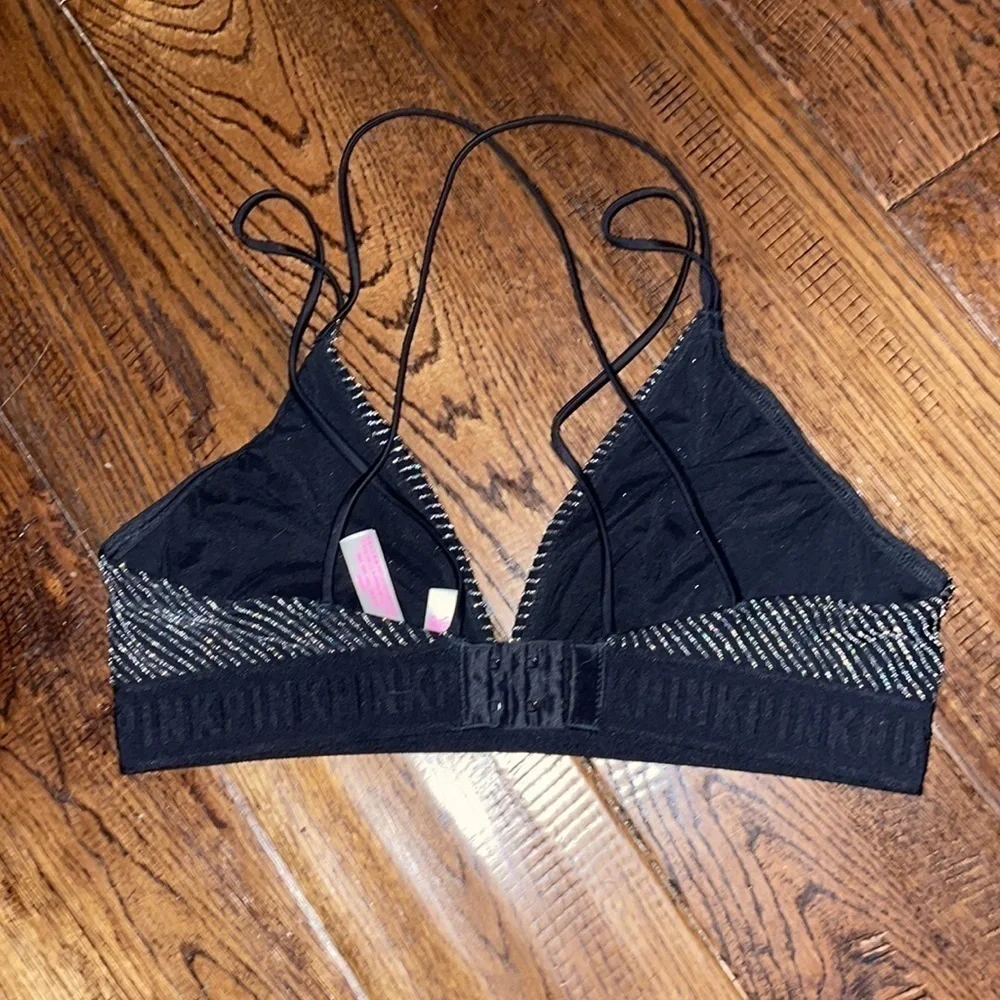 PINK VS Unlined Bralette Size L